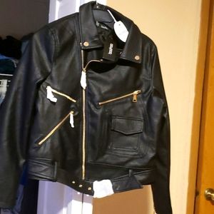 Ladies BoohooJacketFayx Leather